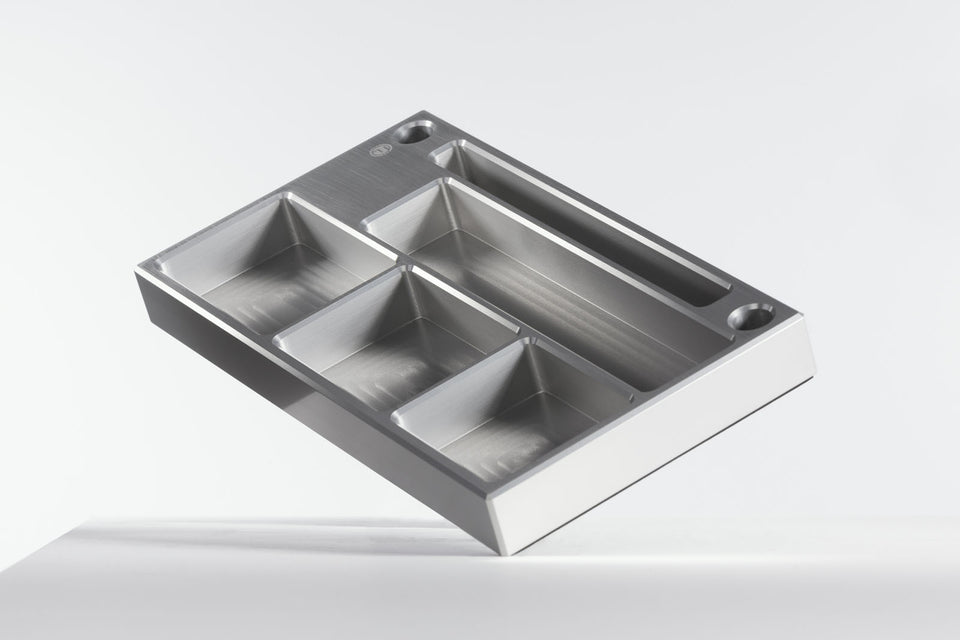 luxury silver desk organizer