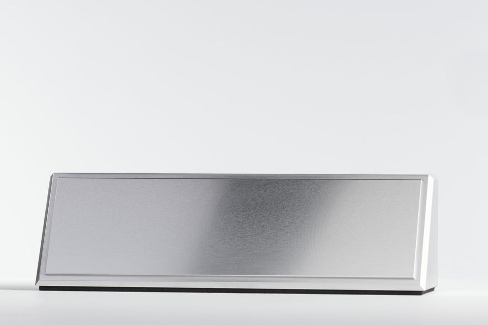Camber Series- Silver Executive Nameplate